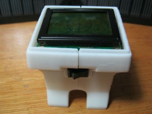 with the open lid  LCD is visible inside