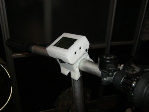 the product on the handlebar