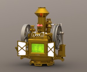 steampunk clock