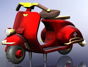 Vespa Classic Tabletop Model