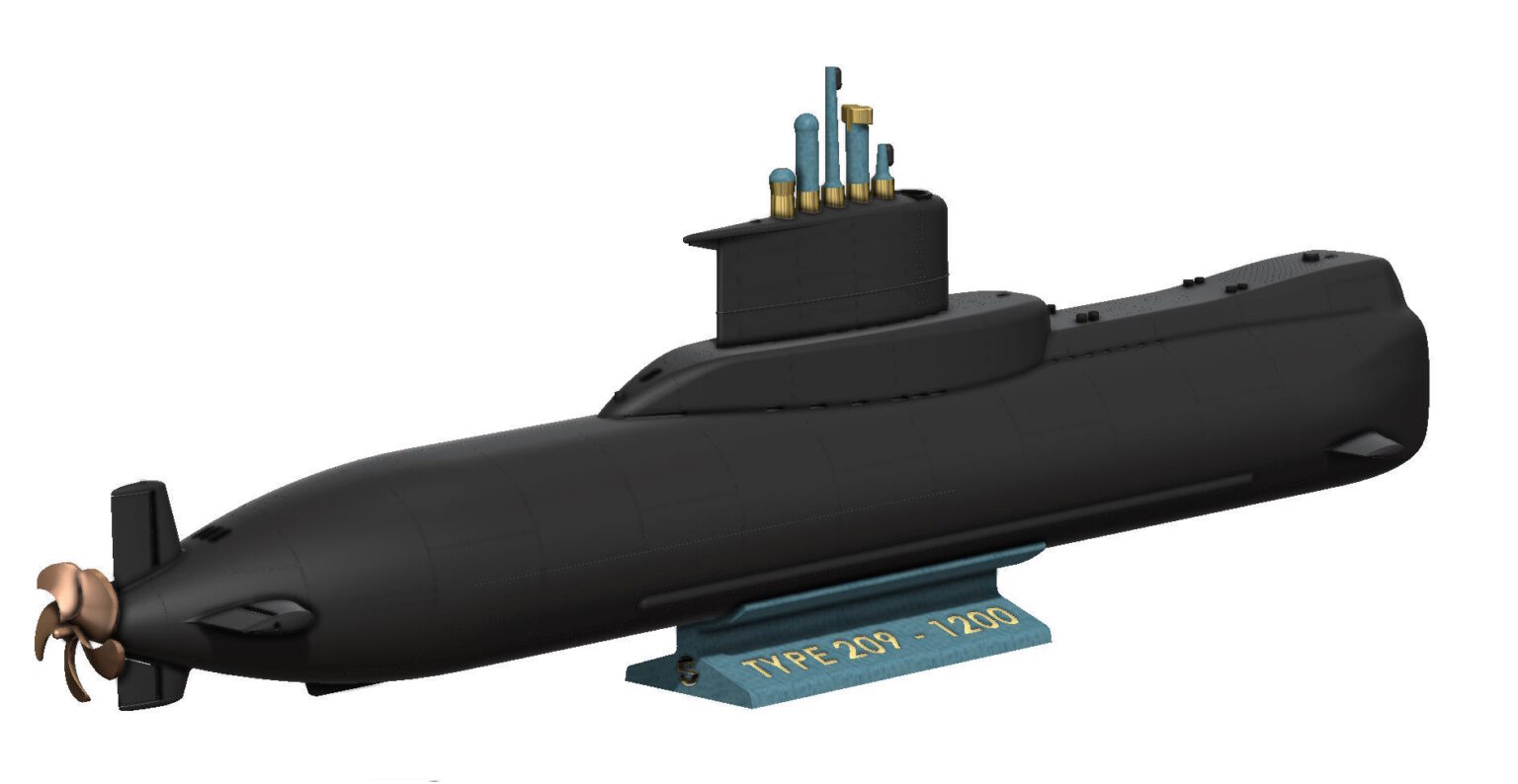 Type 209-1200 Submarine 1m – EnDTaS
